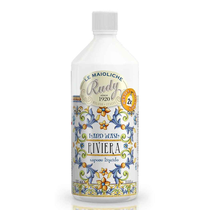 Rudy Profumi Ricarica sapone liquido mani da 1000 mLgelsomino e vanigliaLinea Riviera Convenienza