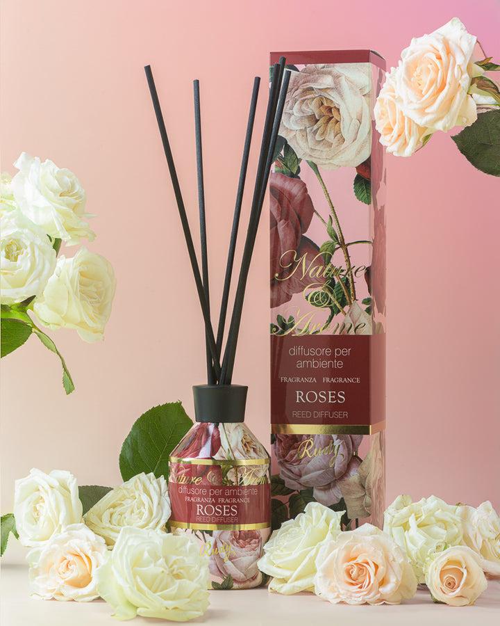 Rudy Profumi Diffusore per Ambiente 250 mL + BacchetteNature&AromeLinea Roses Offerta Pasqua