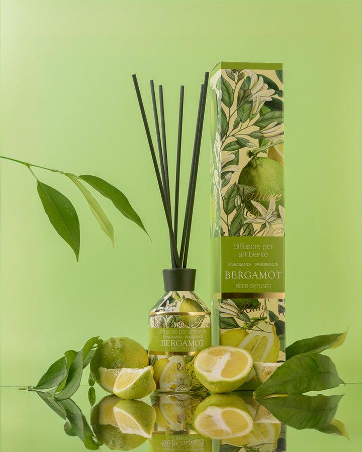 Rudy Profumi Diffusore per Ambiente 250 mL + BacchetteNature&AromeLinea Bergamot Promozione temporanea