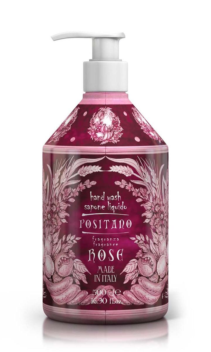 Rudy Profumi Sapone liquido mani da 500 mLrosa damascenaLinea Positano Sostegno trimestrale